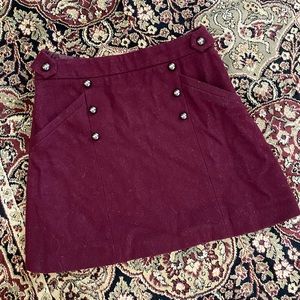 Topshop Wool Skirt